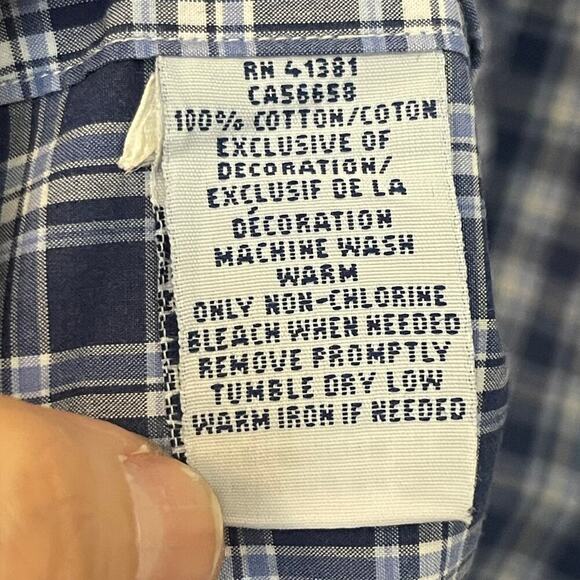 Ralph Lauren Men's Check Button Down Cotton Shirt Size XXL - Picture 3 of 6